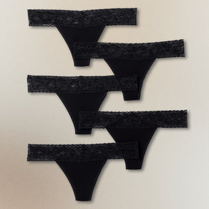 Lace Thong- 5 Pack